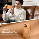 TORRAS Ostand Q3 Silicone for iPhone 17 Pro Max Case, Fit for MagSafe, 360 Spin Ring Stand, Liquid Silicone Cozy Vibrant Grip, Camera Control, Protective Case for iPhone 17 Pro Max, Pastel Orange