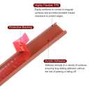 HARFINGTON U-Shape Edge Banding 5/8" x 9.8ft (16mm x 3000mm) Self Adhesive TPE Flexible Veneer Edging Edge Protector for Furniture Cabinet Table Repair, Brown