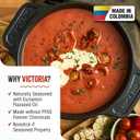 Victoria 2-Quart Cast Iron Dutch Oven with Lid and Dual Handles, Seasoned with Flaxseed Oil, Made in Colombia