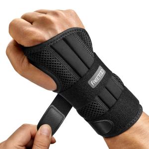 FREETOO Wrist Brace for Carpal Tunnel Relief Night Support, Maximum Support Hand Brace with 3 Stays for Women Men, Wrist Support Splint for Right Hands for Tendonitis, Arthritis, Sprains (Right, S/M)