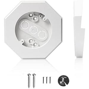 Vinyl Siding Light Mounting Block with Built-in Electrical Box, 8141 Vinyl Electrical Mounting Block for Outdoor Light, Ideal for 1/2" Lap Siding – White(1 Pack)