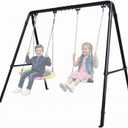Porch Swing Stand, Adjustable Height Heavy Duty Metal Swing Stand
