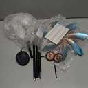 SteadyDoggie Solar Wind Spinner - Metal Garden Decor with Multi-Color Changing LED Lights - Garden Wind Spinners - Kinetic Windmill Sculpture for Decorations -Decorative Lawn Ornaments - 56"x12.4"