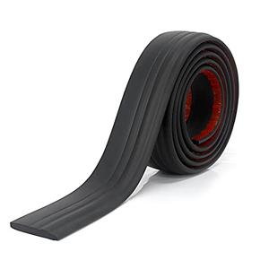 COUKIU Flexible Baseboard Molding Trim, Peel and Stick Rubber Wall Base Moulding Trim, 4 Inch x 10 Feet Self-Adhesive Vinyl Cove Base (Black)