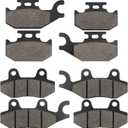 LOCOPOW Front & Rear Brake Pads for 2013 2014 2015 2016 2017 2018 Can am Maverick 1000 1000r STD DPS XC XXC XRS-DPS Non Max