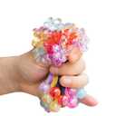 24PCS Ball Charm Hair Ties for Little Girls, Camellia Bubble Ponytail Holders Elastic Bands Hair Accessories for Kids Children Girls(6 Colors)