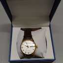 R0101 Men's Automatic Mechanical Watch Golden Luxury Watch for Men Classic Retro Wristwatch Day Date Brown Leather Strap Dress Watches Waterproof Gift for Men Fashion Business