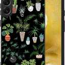 6 x Compatible with Samsung Galaxy S22 Case, Plants and Pots Aesthetic Pattern Design, Full Body Protection Shockproof Cover Case for Samsung Galaxy S22 5G 6.1"