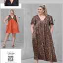 Know Me ME2120K5 Misses' Flowy A-line Dress Sewing Pattern Packet by Alisha Grace, Design Code ME2120, Sizes 8-10-12-14-16
