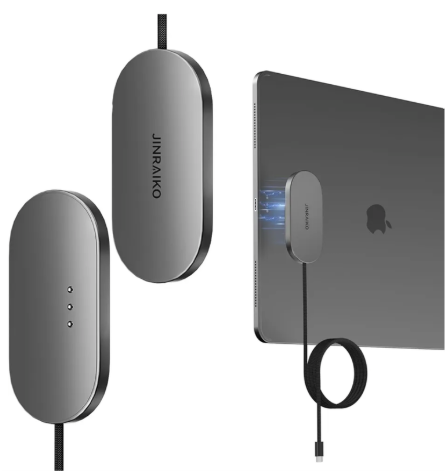 Magnetic Wireless Charger for iPad Pro 12.9 (3rd/4th/5th/6th) & iPad Air 13 (M2/M3) ONLY, 18W Fast Charging Smart Connector Charger, Wireless Charging Pad with 6.56ft USB-C Cable