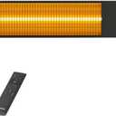 Powerscale 1500W Outdoor Heaters for Patio with 36H Timer, 0.5 Sec Instant Heating, Memory Function, Outdoor Heater, Black Perfect Outdoor Heaters for Patio & Backyards, Size: 30×6×4 inch