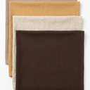  4-Pack 100% Cotton Comfortable Solid Decorative Throw Pillow Case, 16×18 in 100% Cotton