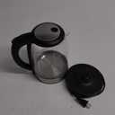 Cosori Electric Kettle, No Plastic Filter & Spout, 1.8Qt Tea Kettle & Hot Water Boiler For Coffee & Tea, Water Heater & Teapot, Automatic Shut Off, Borosilicate glass, Black, 1500W