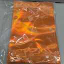 ANZNKU 100 Pack Mylar Bags Reasealable Holographic Bags, Smell Proof Bag Zipper Pouches with Clear Window, Jewelry Candy Sealable Goodie Bag for Packaging Sample Party Favor (Orange, 7.1 x 10.2 Inch)