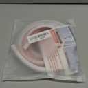 78" Silicone Cord Hider for Wall Mount TV, Self-Adhesive Cable Hider for 1 Cord(1/4" Diameter),Cable Management Under Desk, Cord Organizer, Cable Raceway Home & Office Trim, Cord Concealer Channel, White