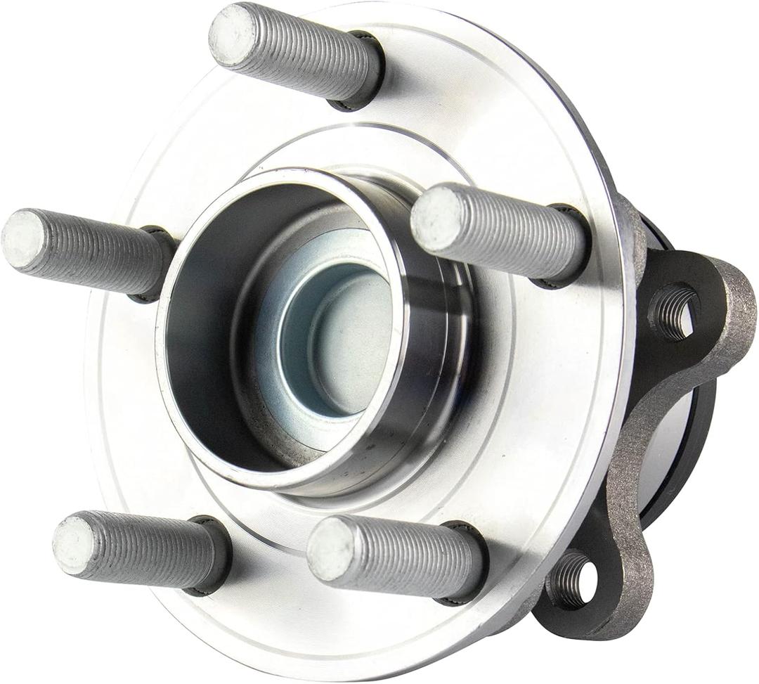 TRQ 1 Piece Rear Wheel Bearing & Hub Assembly Set with ABS Sensor Compatible with 2015-2021 Ford Edge 2017-2020 Lincoln Continental 2016-2018 MKX 2019-2023 Nautilus, BHA65635