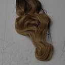 BARSDAR Claw Clip Ponytail Extension - 20 Inch Long Wavy Ombre Blonde Ponytail Hair Extensions for Women - Synthetic Claw Clip in Ponytail Hairpieces Daily Party - Brown Ombre Blonde (20 Inch (Pack of 1))