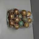 24 Pcs Neutral Textured Christmas Ball Ornaments 2.36'' Vintage Christmas Tree Decor Rustic Distressed Ornaments with Loop Shatterproof Hanging Ball for Farmhouse Xmas Decor (Nostalgic Color)