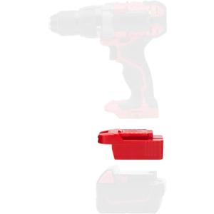Adapter for Bauer 20v Max Cordless Tools, Compatible with Mil.Waukee M18 Red Lithium Battery, Adapter Only, Red, 1 Pack