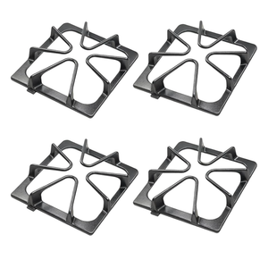 Premium W10447925 Gas Stove Burner Grates Replacement for Whirlpool Amana Stove Burners Replacement,for Maytag Stove Cooktop grate Parts,for Kenmore,Kirkland,Inglis Stove Top Range Cast Iron Rack4 Pcs