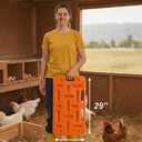 Pig Sorting Board - Livestock Sorting Panel - Cattle Panel, Hog Panels, Mini Pig, Baby Goat Supplies - Show Pig Supplies Livestock - Farm Equipment - Small 29" x 18" x 2" - Orange