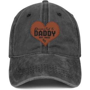 Awesome Like My Daughter Hat for Dad Papa Birthday Fathers Day for Dad - Black Trucker Hat (Promoted to Daddy)