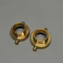 Brass Fire Hose Adapter, 2-1/2" NST Female x 2" NPT Male with Pin Lug for Hydrants & Hoses, 2 Pack