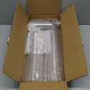 Qeirudu 50 Pack 5 oz Heart Shaped Dessert Cups with Lids and Spoons, Mother's Day Mini Dessert Shooter Cups for Party Serving Parfait Cheesecake Mousse Pudding