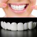Snap-On Veneers - Professional DIY Smile Correction Kit for Men & Women - Comfortable, Natural White Top & Bottom Set - Perfect for Hiding Gaps, Stains & Missing Teeth - Easy Home Fit