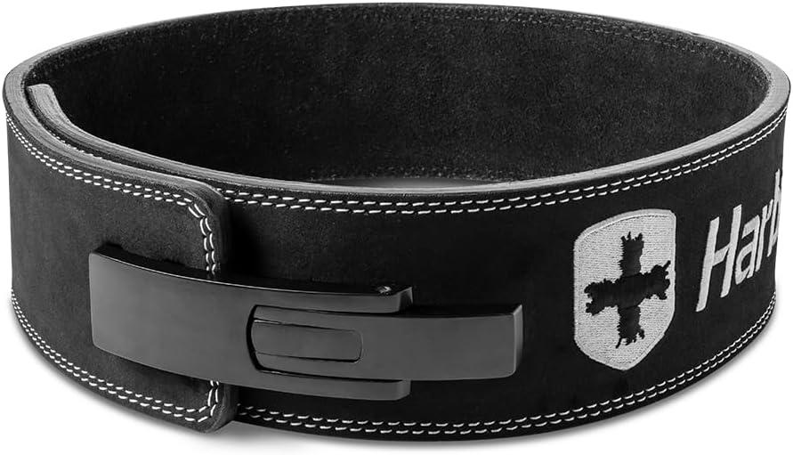 Heavy Duty 10mm Lever Belt for Powerlifting - IPF Approved, 4" Wide, Adjustable Steel Lever Tensioning, Comfort Fit with Suede Lining, Durable Core Support for Heavy Lifting (Medium)