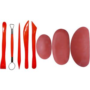 3 x Langqun Clay Tools for Kids, Pottery Ribs for Clay & Pottery Tools, for Sculpting, Modeling, Carving, Shaping,Ceramic Tools Supplies