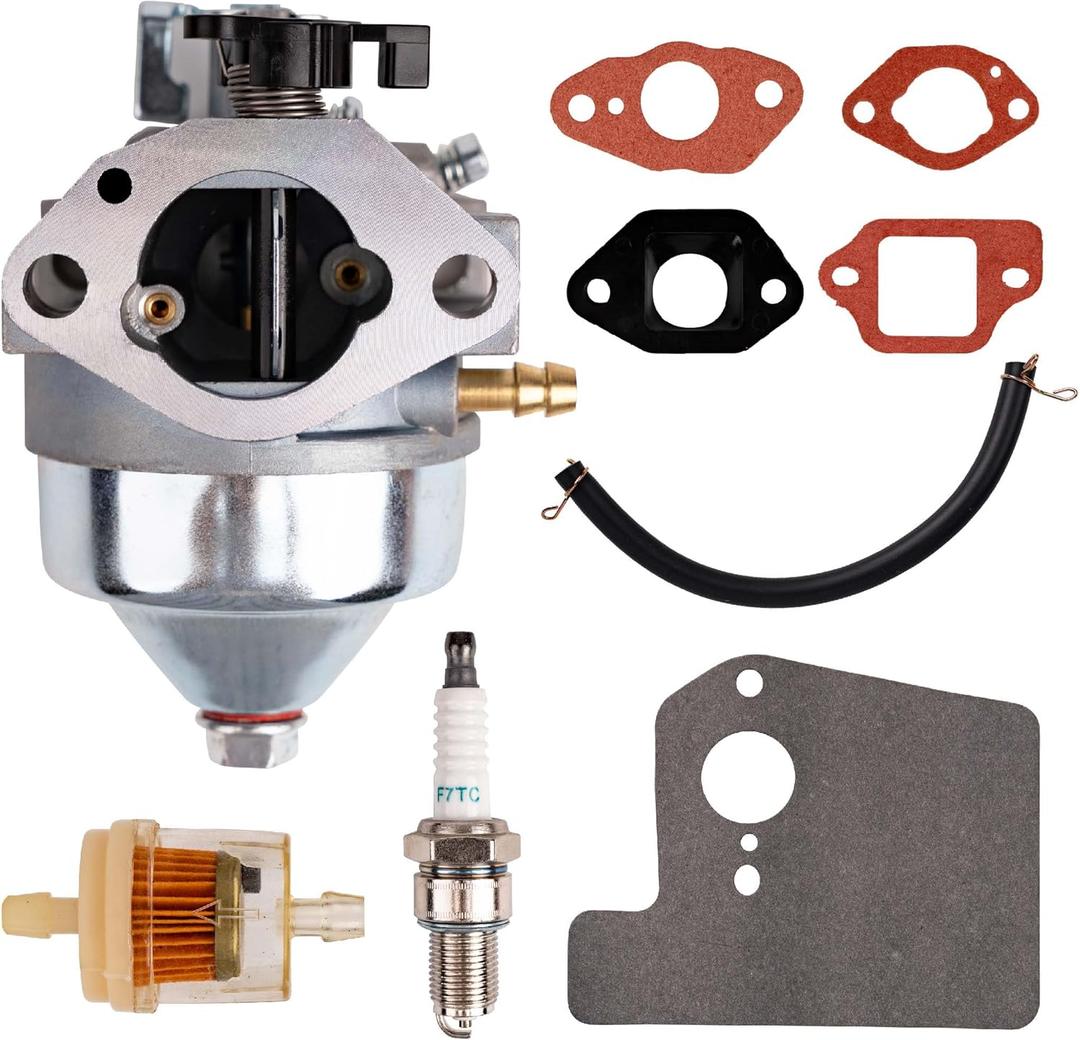 BlueStars GCV190 HRX217 Carburetor Kit - For Honda GCV 190 GCV190LA GCV190A Engine HRX 217 HRB217 HRX217K1 HRX217K2 Lawn Mower 16100-Z0Y-813 Pressure Washer Manual Choke with 16211-ZL8-000 Insulator