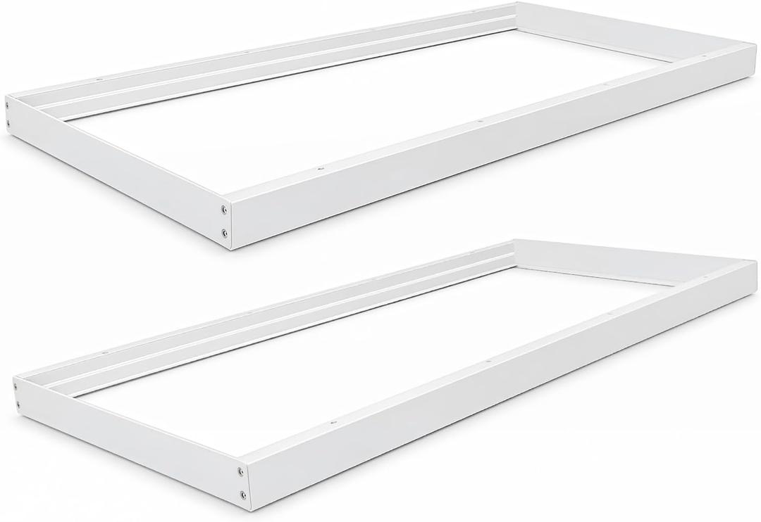 2x4FT Surface Mount Kit for LED Flat Panel Light 2Pack, Aluminum