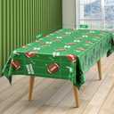 DECORLIFE Football Party Supplies Kits Serves 24, Football Themed Plates and Napkins Includes Tablecloths, Cups for Football Birthday Party totally 169 PCS