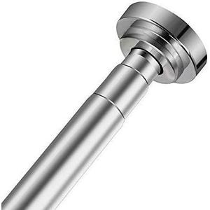 Jianxin Tension Shower Rods 32-54 Inches Never Rust + Non-Fall Down, 304 Stainless SteelSuper-Large Non-Slip Plate Spring Shower Curtain Rods Use Bathroom Kitchen Home Never Collapse No Drill