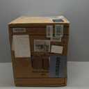 BLEXA Round Ottoman with Storage Set of 2-Upholstered Velvet Vanity Stool for MakeupMultifunctional Ottomans Coffee Table Padded Seat Foot Rest for Living Room&Bedroom(White-Upgrade Tray Lid) 