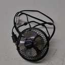 6 Inch Small USB Desk Fan, 36 dB Quiet Desktop Fans for Home Office Bedroom, Metal Construction with 360 Adjust Tilt, 1800 RPM Fan Speed
