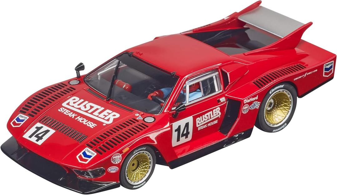 Carrera 27672 De Tomaso Pantera No.14 1:32 Scale Analog Slot Car Racing Vehicle Evolution Slot Car Race Tracks