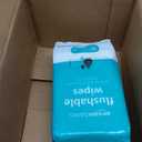 Amazon Basics Flushable Adult Toilet Wipes, Fragrance Free,  pack of 3