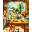 CraftCraze Paint by Numbers Kit for Adults, Christmas Paint by Numbers for Adults,Painting by Numbers Kits Santa Claus, DIY Acrylic Painting on Canvas for Home Wall Art Decor 16 x 20 Inch