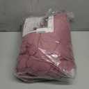 AMWAN Modern Purple Mauve Solid Cotton Duvet Cover with 2 Pillowcases, King Size, Knit Comforter Cover, Luxurious Bedding Set (King(104"x90"))