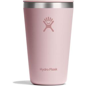 Hydro Flask All Around Tumbler Press-In Lid, Insulated Travel Mug, Stainless Steel Coffee Cup 16 Oz Trillium Pink