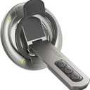 Phone Grip for Magsafe Phone Stand 360Roration Gym Holder Phone Kickstand Silicone Finger Ring Innovative Pressure-Relief Damping Hinge Design with Magnet Ring Compatible All Phones (Black)