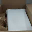 Rubbermaid Small Kitchen Bathroom Trash Can, 9 Gallons, White, Waste Basket for Under Counter/Kitchen/Office/Bedroom/Bathroom