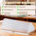 SUNFATT Full Size Hot Glue Sticks,(30 Pcs) 8" x 0.43" Crystal Clear Glue Sticks Perfect for Hot Glue Gun,Easily Create and Bond Crafts on Wood,Plastic,Glass,Flowers,Fabrics,Foam,Jewellery.