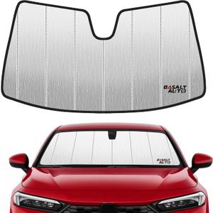2022-2026 Civic Windshield Sun Shade Compatible with 2022-2026 Honda Civic (NOT FIT Touring) Silver Reflective Foldable Front Sun Visor Sunshade Protector with Storage Bag Keep Interior Cool