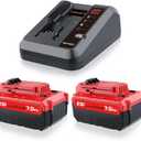 VANTTECH 2Pack PCC685L 7.0Ah Replacement for Porter Cable 20v Battery & PCC692L Fast Charger Compatible with PCC680L PCC685LP PCC682L PCC681L PCC680LP Compatible with Porter Cable 20V Tools