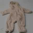 Newborn Baby Jumpsuit Hooded Fleece Rompers Long Sleeve Onesies Outwear Outfits 73/46