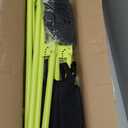 4x7FT Volleyball Rebounder Net, 5 Adjustable Angle Bounce Back Trainer for Serving, Passing & Setting, Portable Volleyball Practice Net for Indoor Outdoor Sports, Steel Frame with Bag (Green)