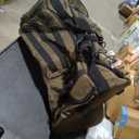 Gonex 45L Duffel Bag for Men, 3 in 1 Convertible Carry Gym Duffle with Shoe Compartment, Tactical Gear Loops, Water-Repellent Lining, Workout & Travel Bag (Army Green)